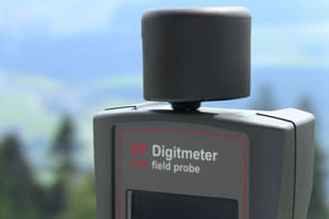 The Magnetic Field probe fitted to the EM Field Probe EMF meter